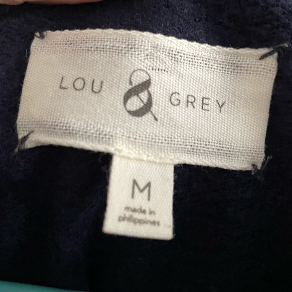 Lou & Grey Cowl Neck Sweatshirt in Navy - Picture 5 of 8